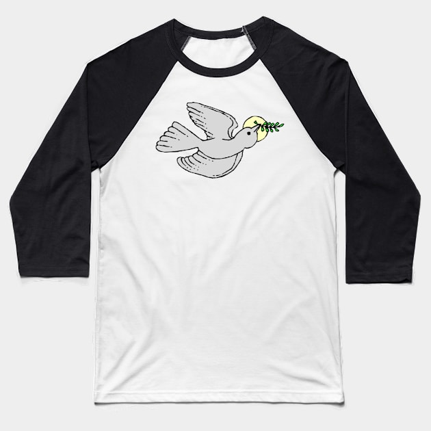Peace Dove Baseball T-Shirt by RMSphoto